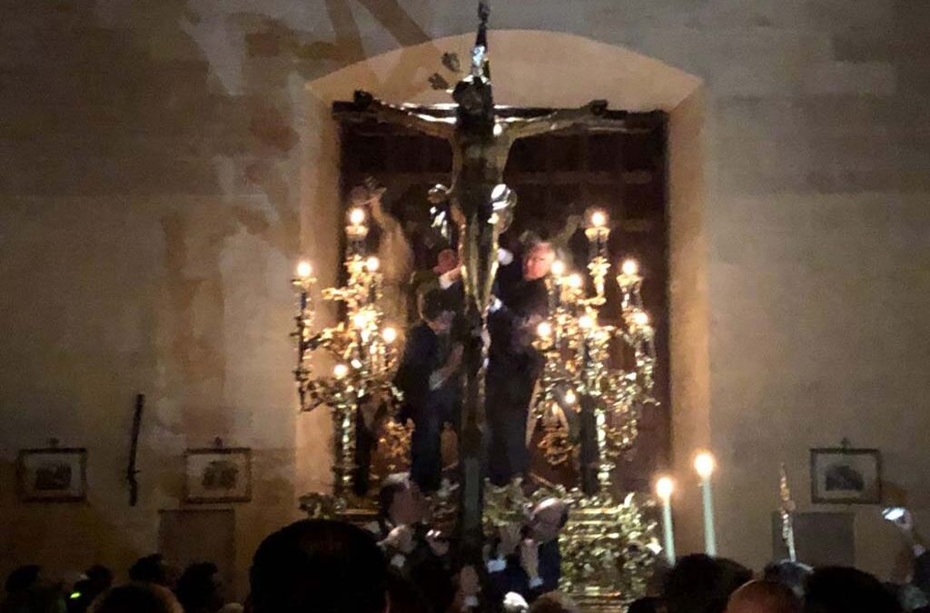 El Cristo de la Esperanza, en su paso