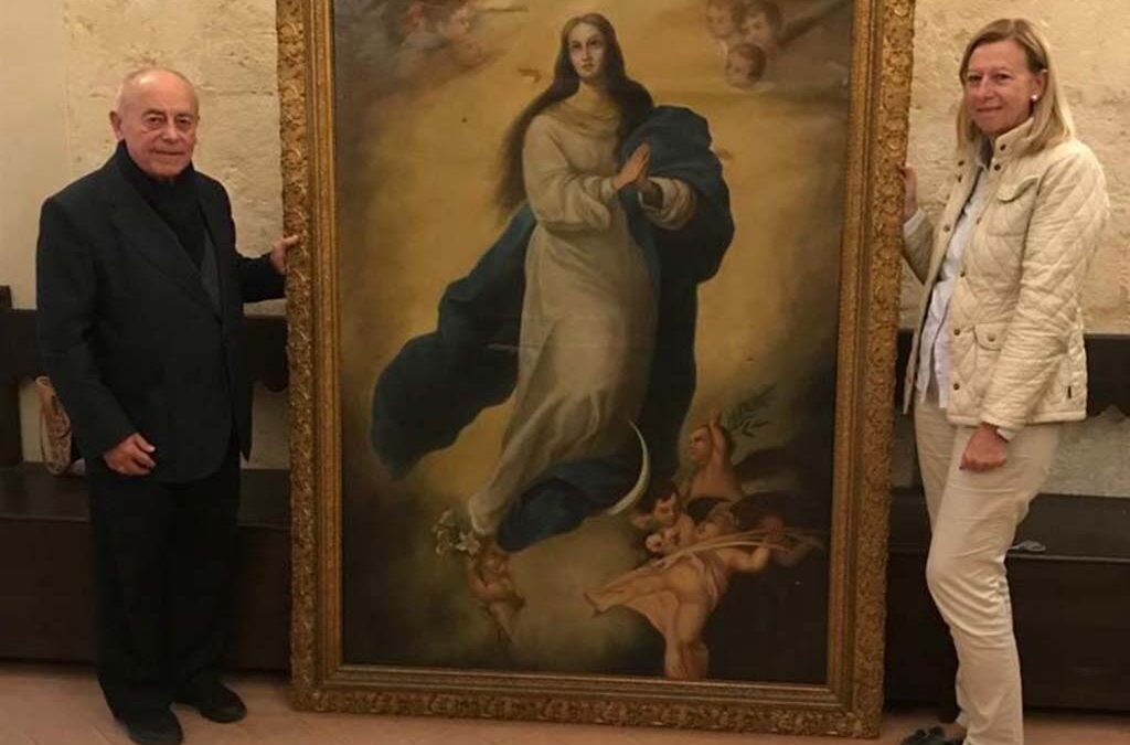 Donan un cuadro de la Inmaculada a la Hermandad