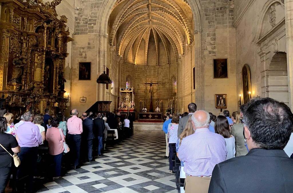 El acto de «Costaleros por nuestros mayores» se ha celebrado finalmente en San Juan de los Caballeros