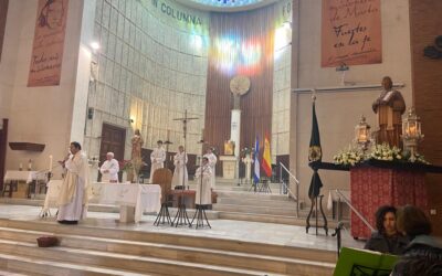 La Hermandad ha asistido hoy domingo 22, a la Misa en honor del Beato Chaminade en el Pilar