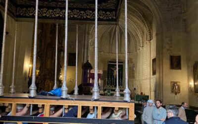Esta tarde a las 17.30 horas en San Juan segundo ensayo de costaleros del paso de palio