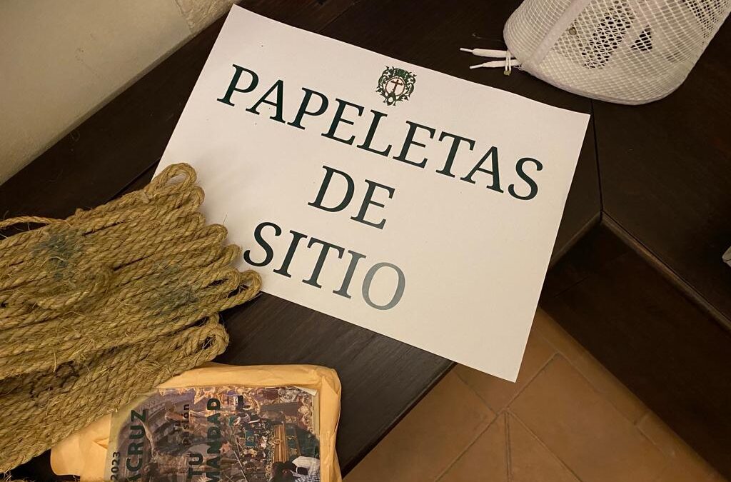 Hasta mañana miércoles día 29 se puede retirar la Papeleta de Sitio para el Jueves Santo