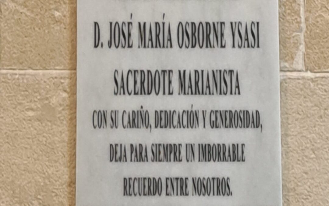 Ya está colocada la Placa Homenaje al Padre Osborne
