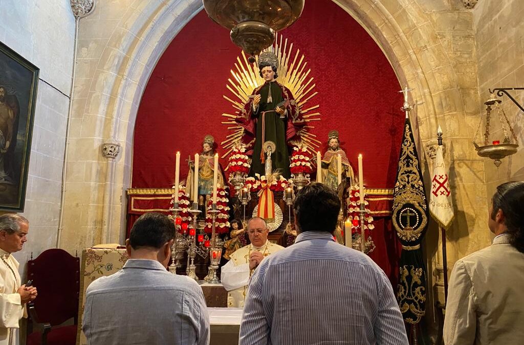 Ayer lunes celebramos la Misa mensual del Santo Sepulcro en San Juan