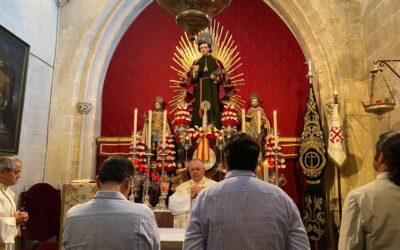 Ayer lunes celebramos la Misa mensual del Santo Sepulcro en San Juan
