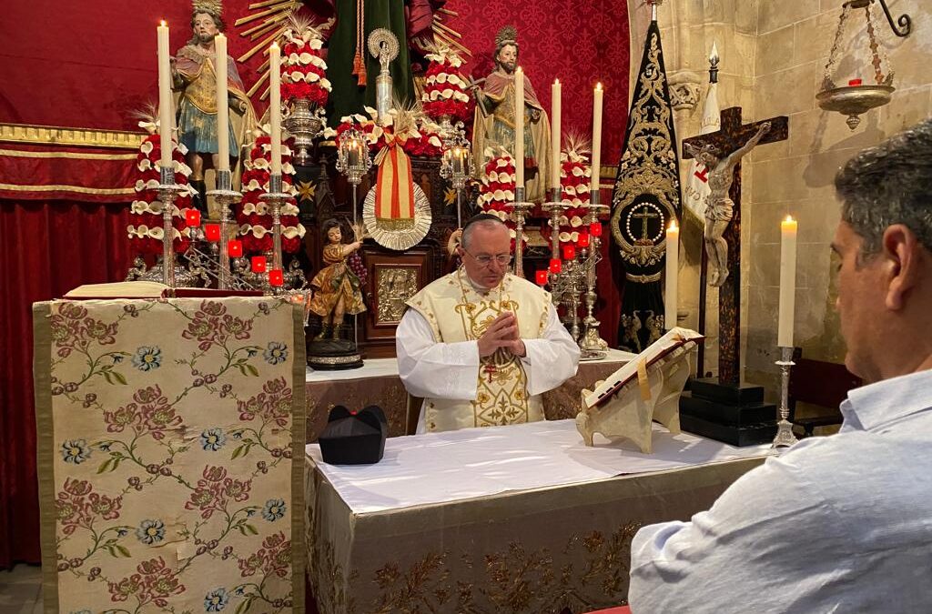 Hoy lunes día 17 a las 19.30 horas, Misa de la Orden del Santo Sepulcro en San Juan