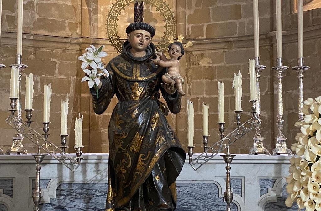 Ayer estuvo expuesto en San Juan la imagen de San Antonio, cuya festividad se celebra hoy 13 de junio