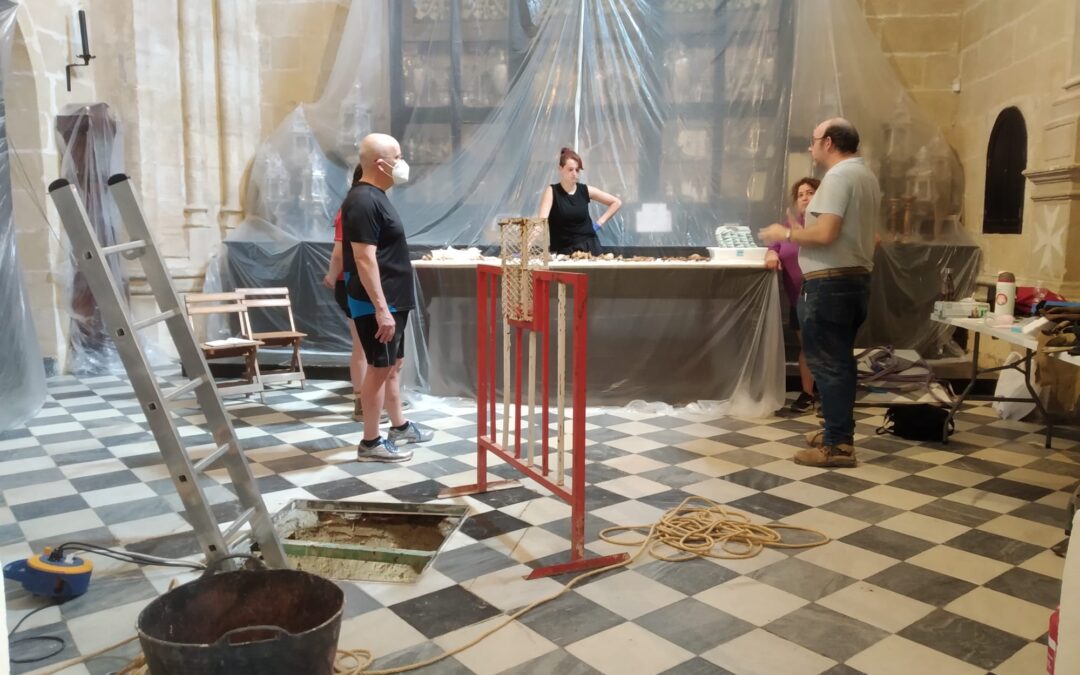 Ya se están llevando a cabo los trabajos de excavaciones arqueológicas en la Cripta de San Juan