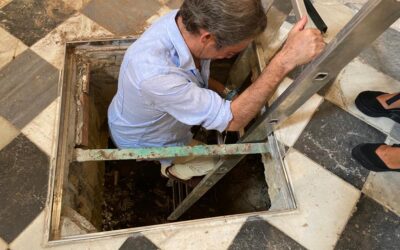 Visita a las excavaciones en la Cripta de San Juan de los Caballeros