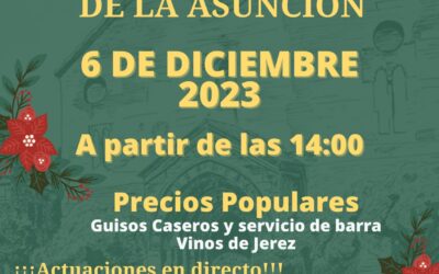 Hoy miércoles 6 de diciembre desde las 14.00 horas Zambomba de Hermandad en la Plaza Asunción