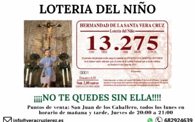 Ya tenemos Lotería del Niño del número 13275