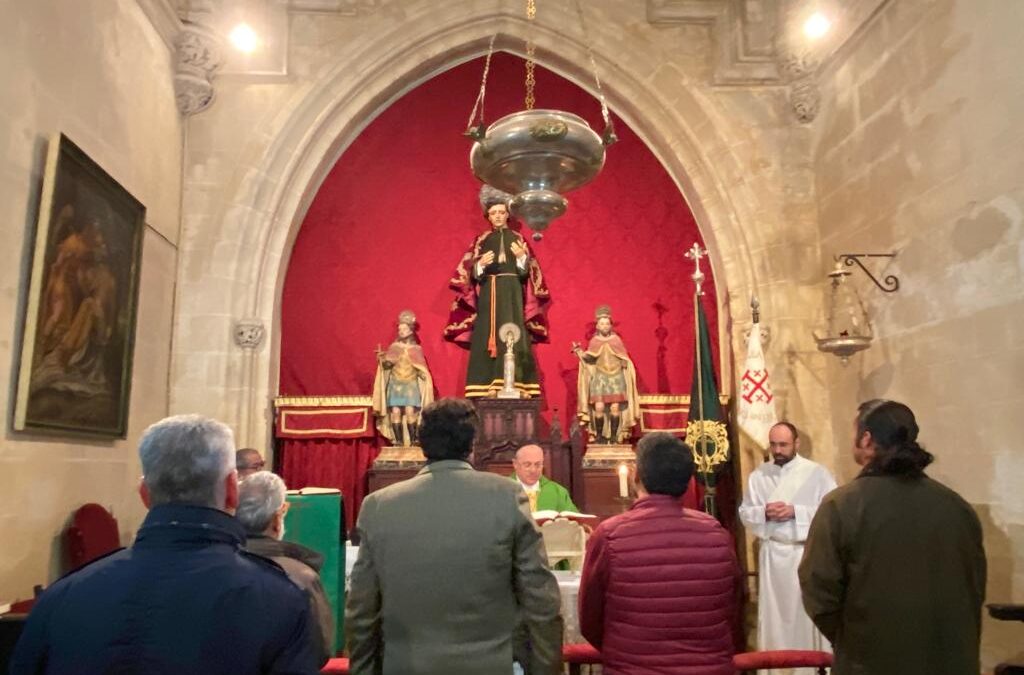 Este lunes 15 de enero hemos celebrado la mensual Misa de la Orden del Santo Sepulcro en San Juan