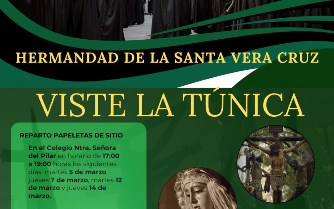 Hoy comienza el Reparto de Papeletas de Sitio en El Pilar. Viste la Túnica