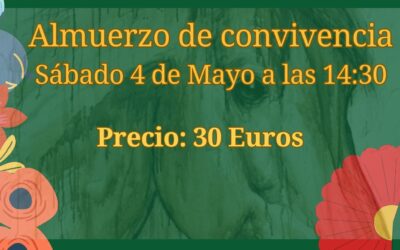 Este sábado 4 de mayo almuerzo de convivencia en la Feria