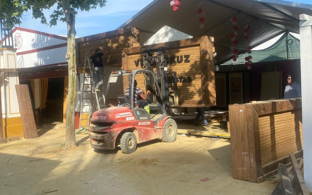 Desmontaje de la Caseta de Feria