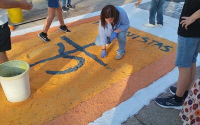 Este sábado a partir de las 20.00 horas montamos la alfombra del Corpus en la Alameda Vieja