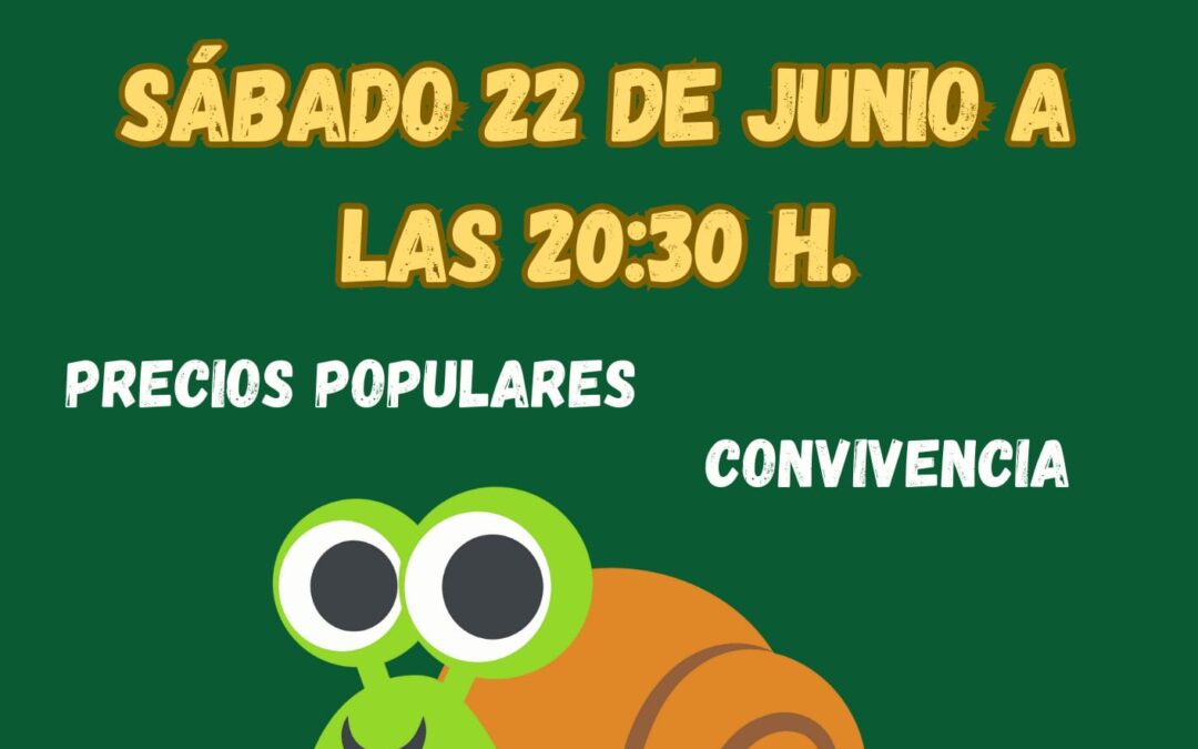 Este sábado día 22 desde las 20.30 horas Caracolá de la Hermandad