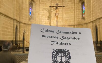 Los Cultos semanales de nuestra Hermandad se retomarán el 19 de septiembre