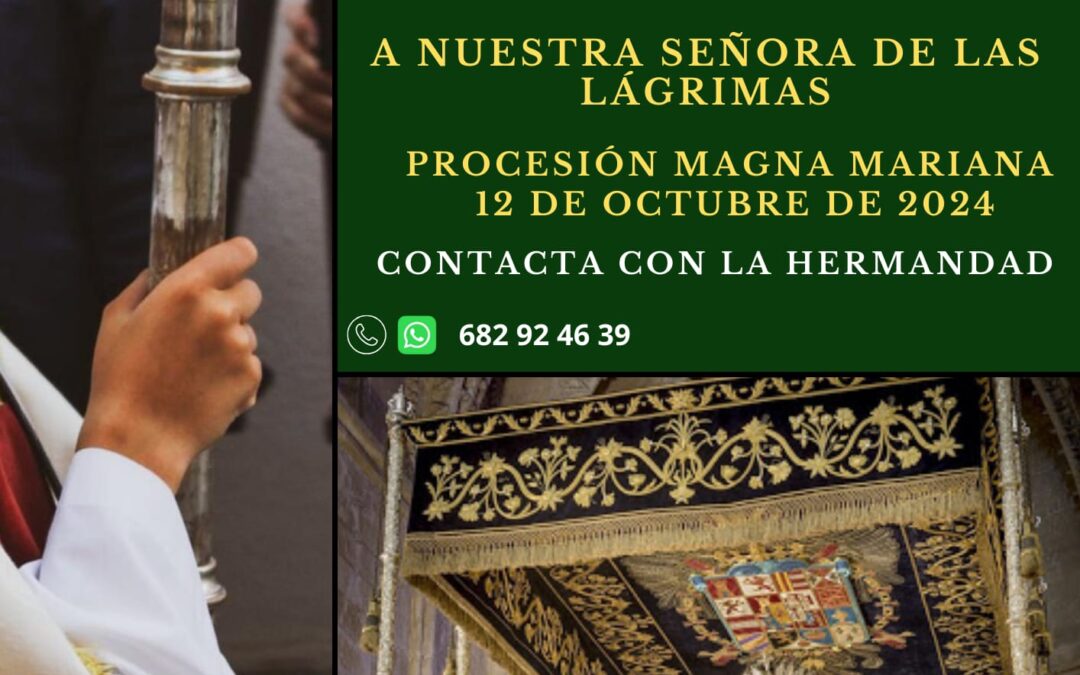 ¿Quieres ser acólito en la Magna acompañando a Nuestra Señora de las Lágrimas?