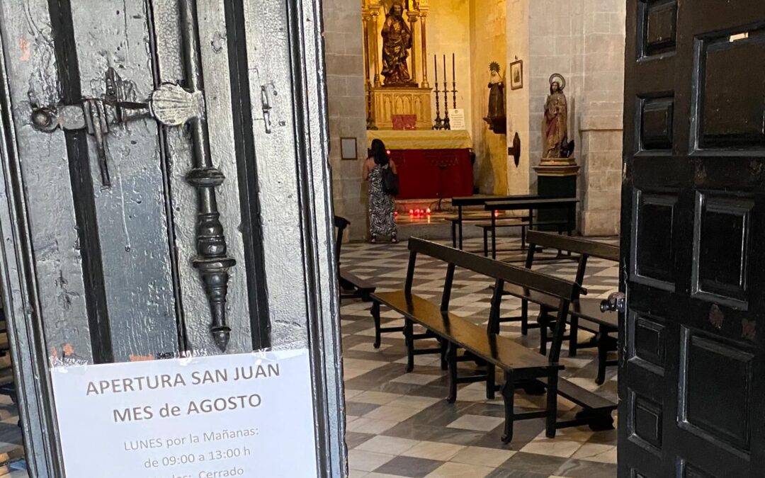 Hoy lunes día 19 visita a San Juan de los Caballeros solo por la mañana