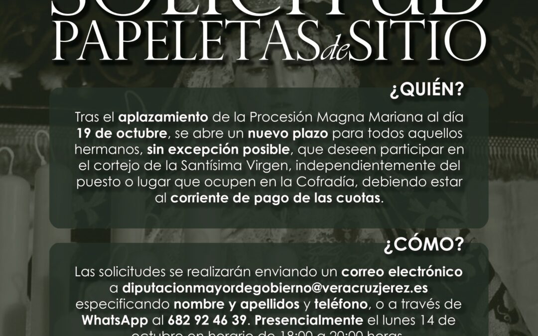 Solicitud de Papeletas de Sitio para la Magna