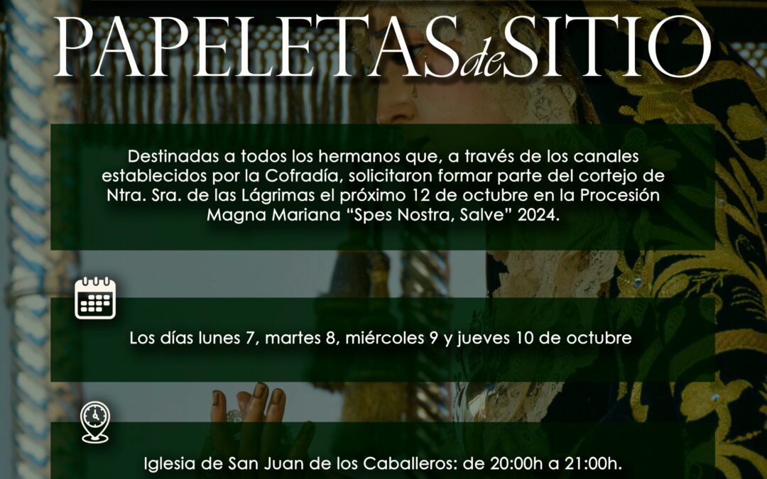 Recogida de Papeletas de Sitio para la Magna