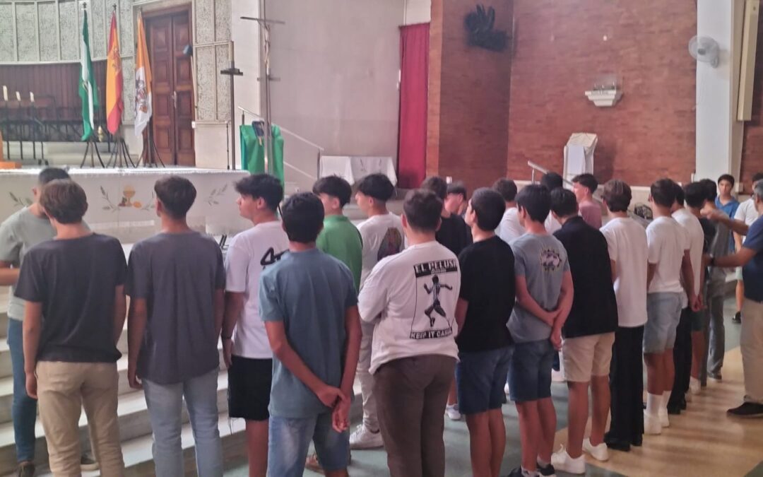 Igualá con los alumnos del Colegio para el traslado de la Virgen de las Lágrimas a El Pilar