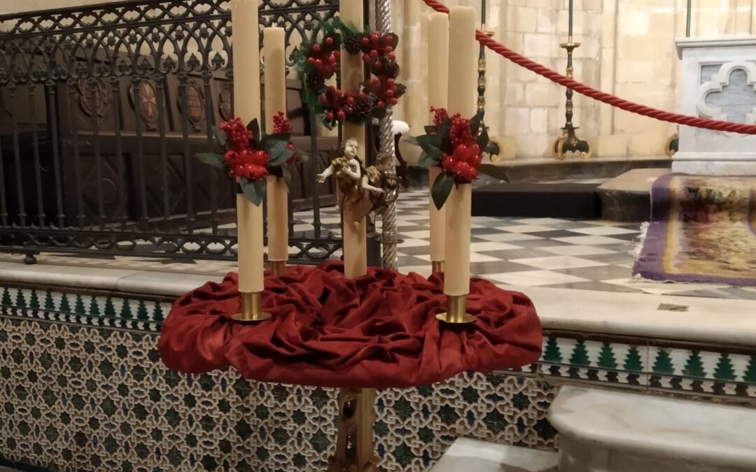 Preparando la Corona de Adviento