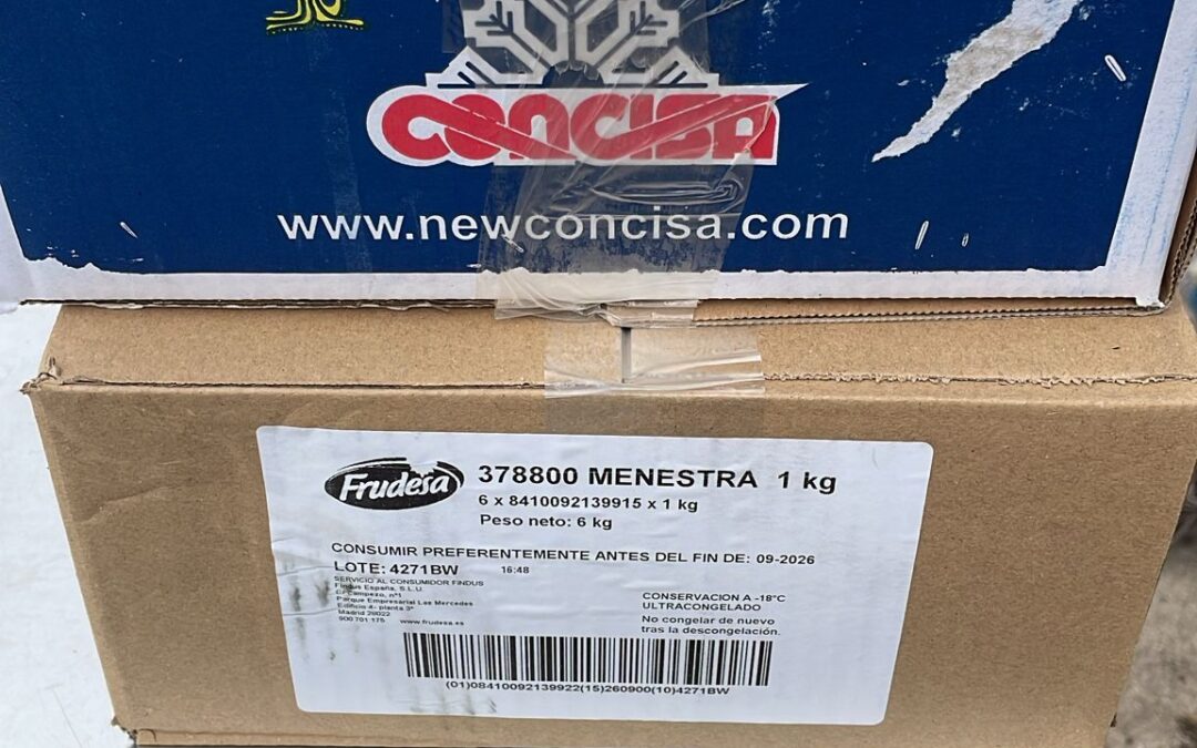 Nueva entrega de alimentos de la Bolsa de Caridad