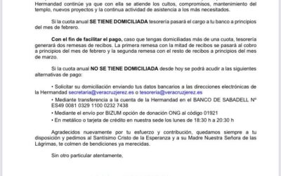 Comunicado Cuota Anual