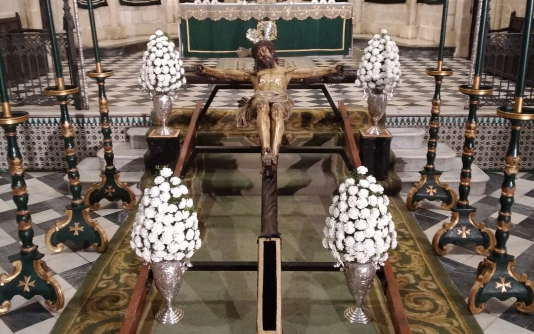 Todo preparado para el traslado del Cristo de la Esperanza