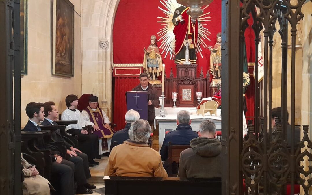 Este lunes 17 de marzo hemos celebrado la mensual Misa del Santo Sepulcro