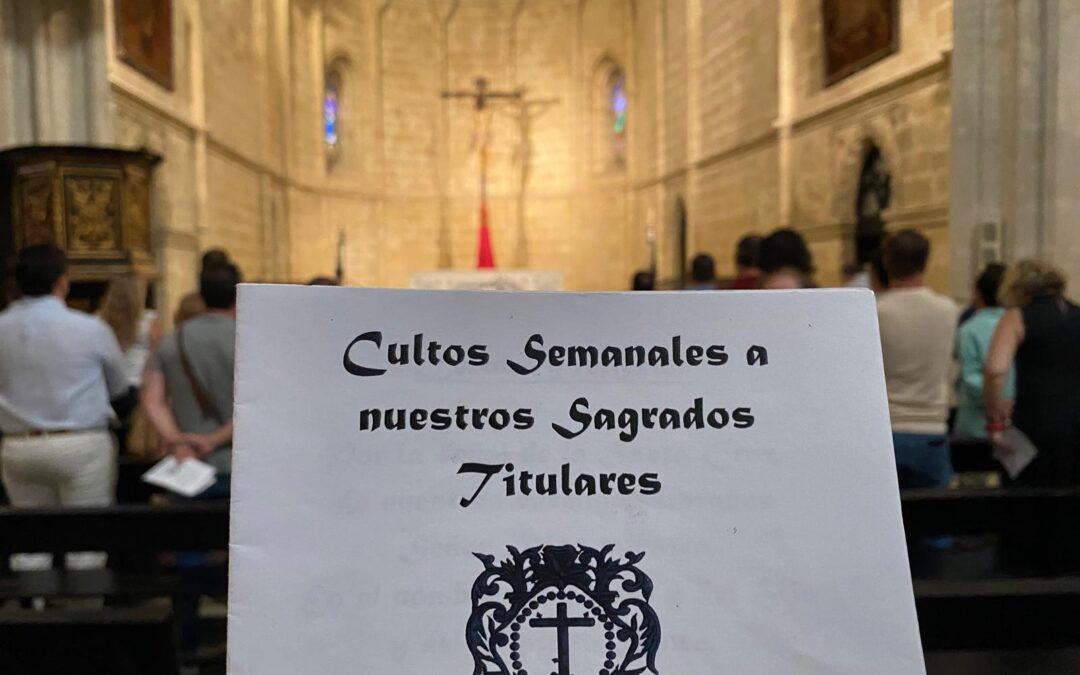 Hoy jueves 17 de julio Cultos semanales en San Juan