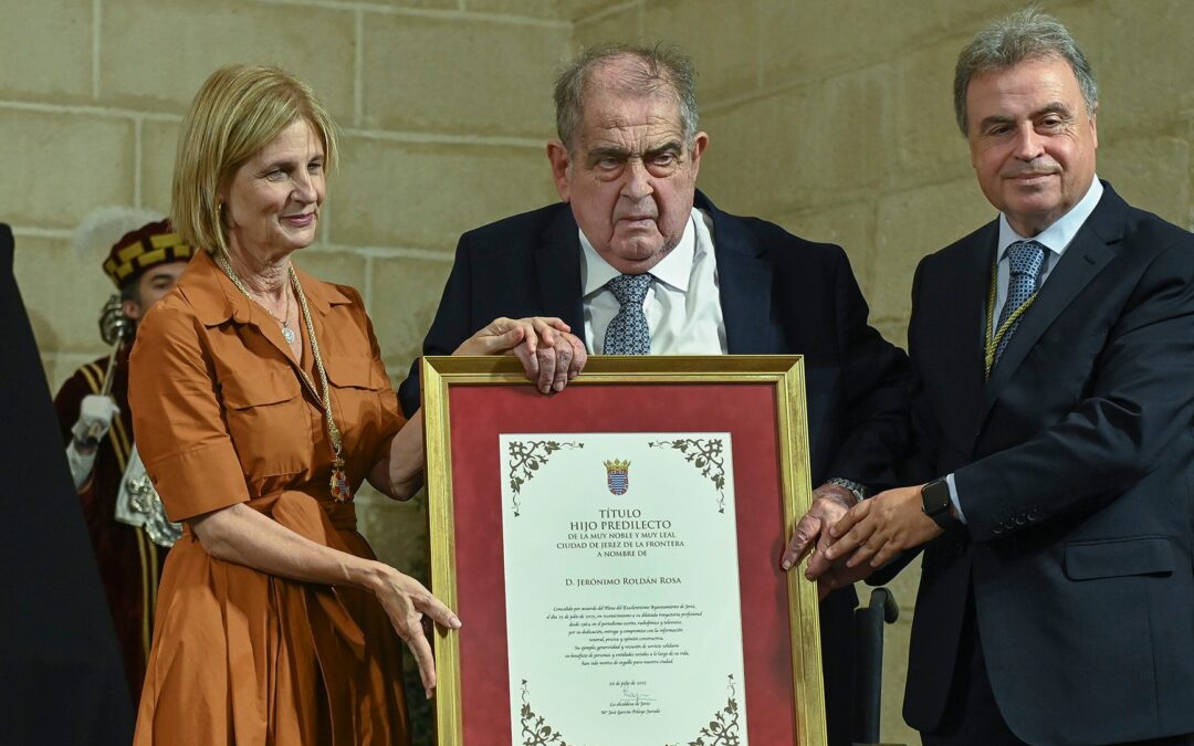 Nuestro Hermano Jeronimo Roldán nombrado Hijo Predileto de Jerez