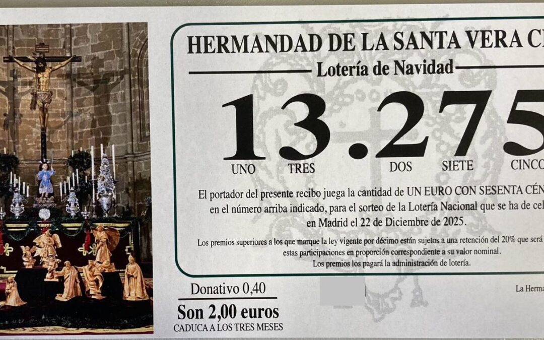 13275 el número de la Lotería de Navidad de la Hermandad