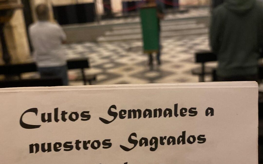 Hoy jueves 30 de octubre Cultos semanales en San Juan a las 20.30 horas