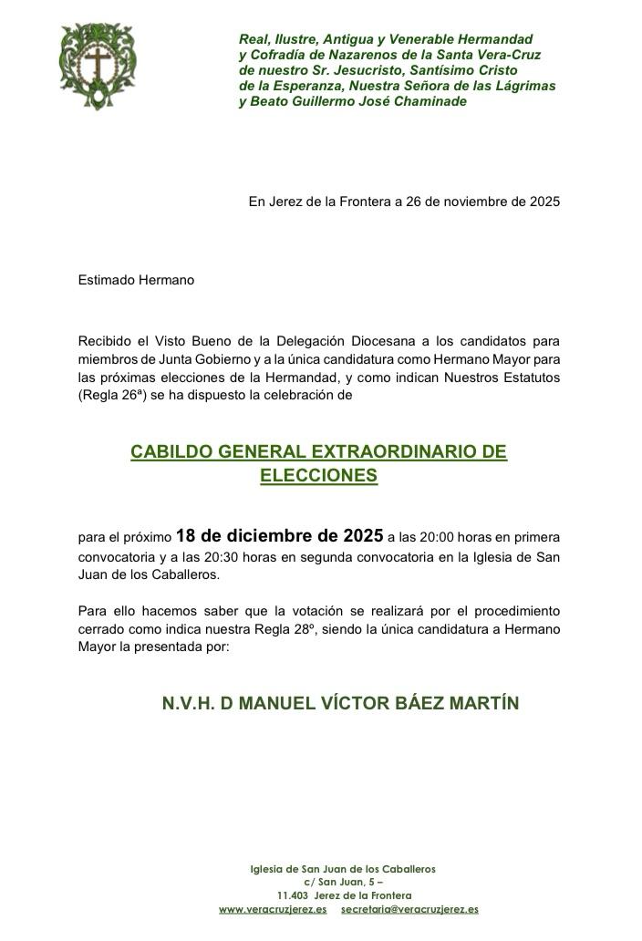 Foto Carta Cabildo Elecciones 2025-1