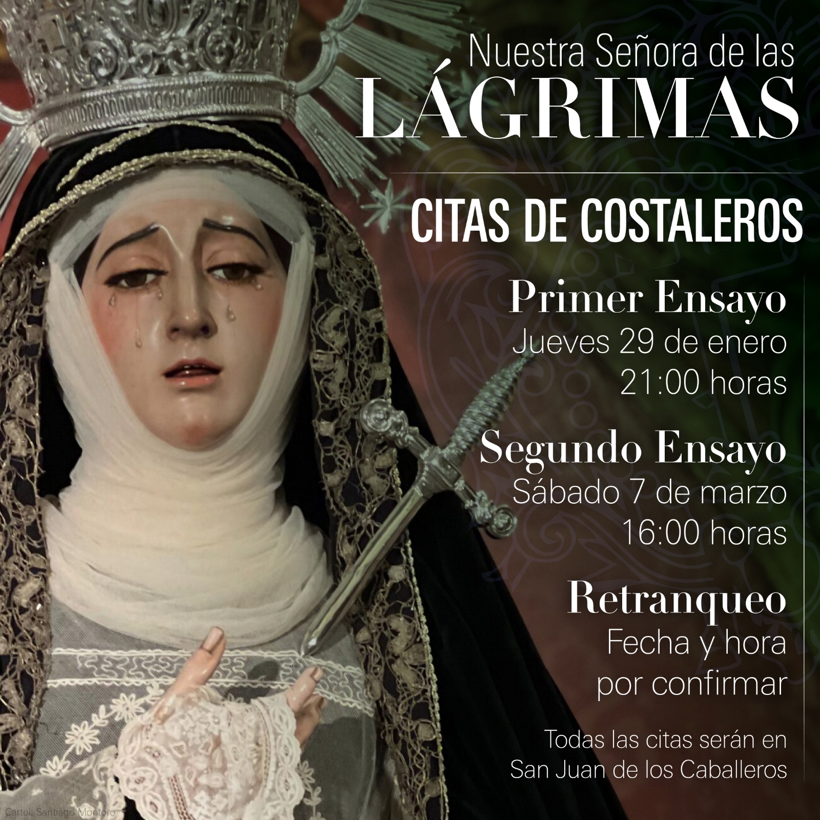 Foto Cartel Ensayos Palio 2026