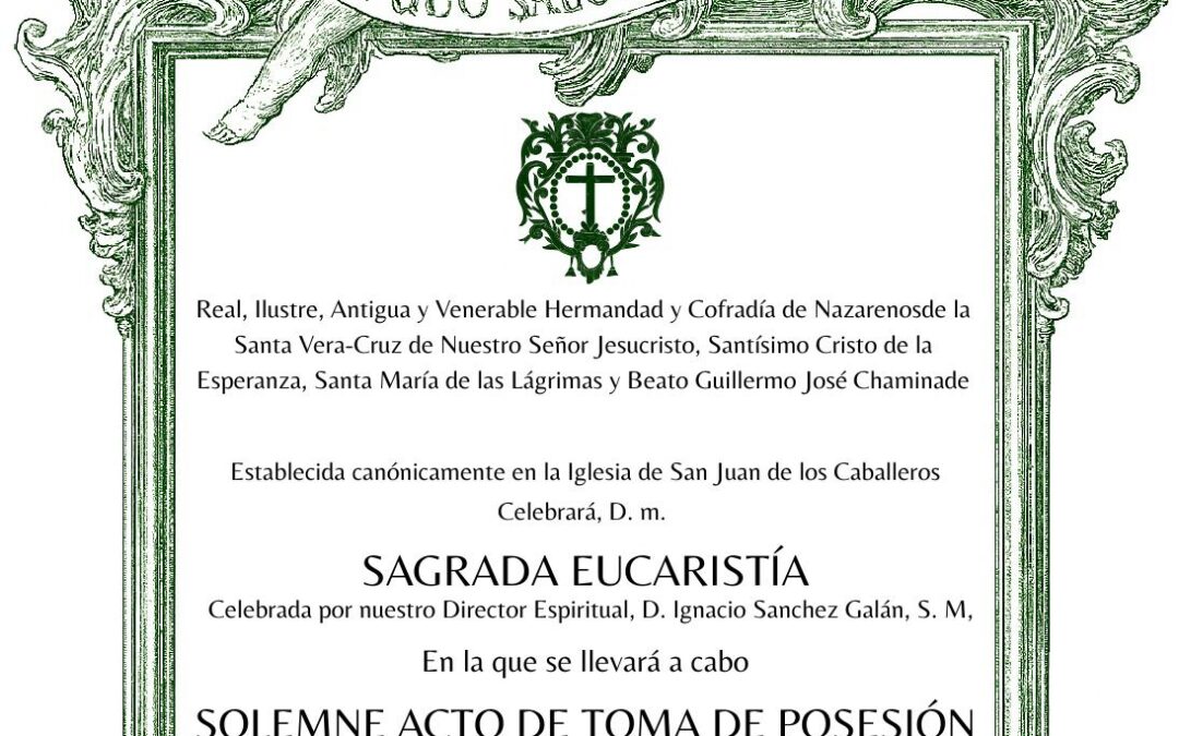 Este sábado día 17 de enero a las 13.00 horas Toma de Posesión de la nueva Junta de Gobierno en San Juan