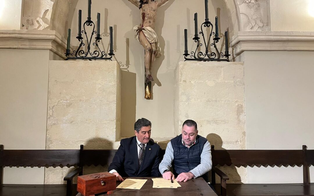Renovado el acuerdo con la Banda de CCyTT del Nazareno de Utrera para el Jueves Santo de 2026