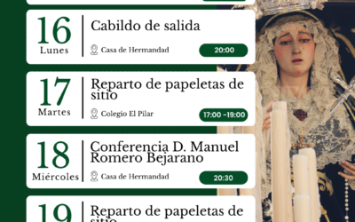 AGENDA SEMANAL | 16 – 22 de marzo.