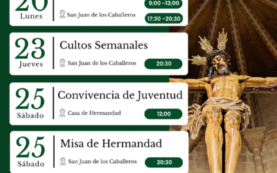 AGENDA SEMANAL | 20-26 de abril.