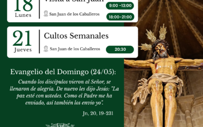 AGENDA SEMANAL | 18-24 de mayo.