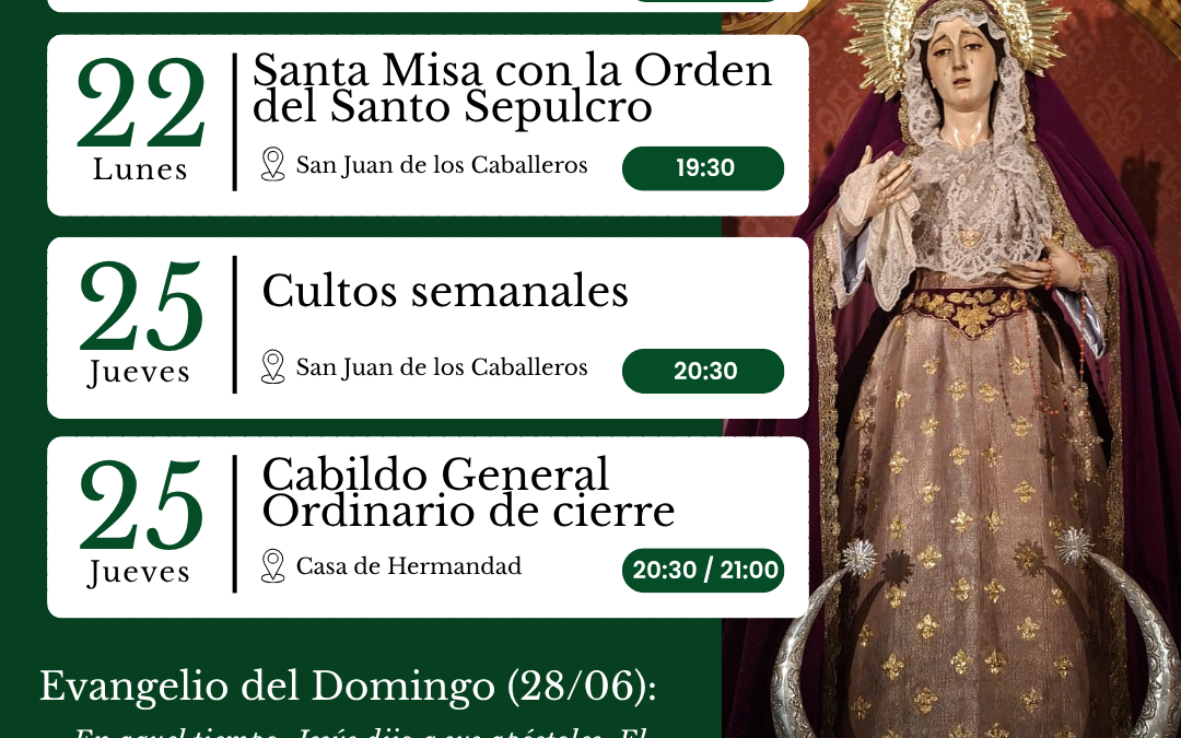 AGENDA SEMANAL |