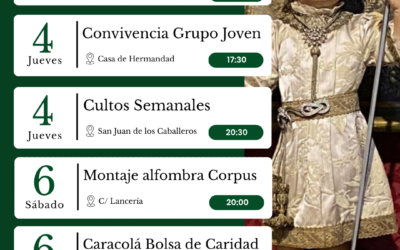 AGENDA SEMANAL | 1-7 de junio.