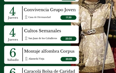 AGENDA SEMANAL | 1-7 de junio.