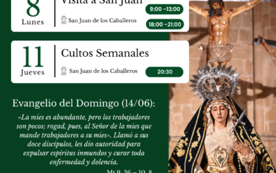 AGENDA SEMANAL | 8-14 de junio.