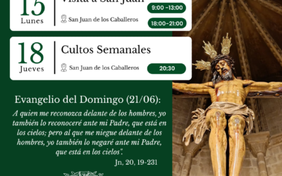 AGENDA SEMANAL | 15-21 de junio.
