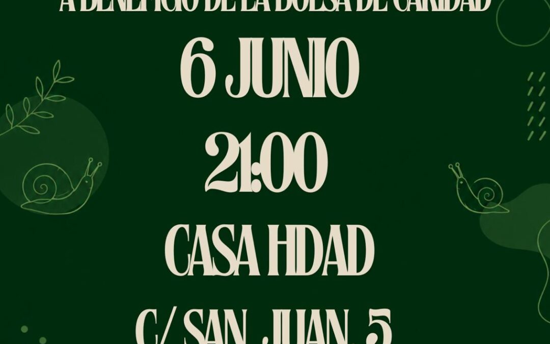 El próximo sábado 6 a las 21:00, «caracolá» a beneficio de la Bolsa de Caridad.