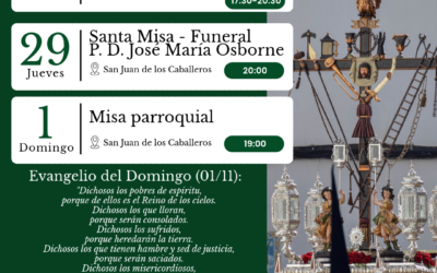 AGENDA SEMANAL | 26oct-1nov.